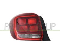 PRASCO Hechleuchte Trasera Izquierda para Dacia Sandero II Blanco/Rojo