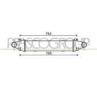 PRASCO Intercooler Ladeluftkühler para Mercedes C-Klasse T-Model S204 W204 X204