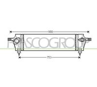 PRASCO Intercooler LLK Para Nissan Qashqai +2 I 2.0 DCI AWD 1.5