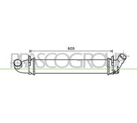 PRASCO Intercooler LLK Radiador Para Dacia Logan MCV 1.5 DCI Renault