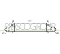 PRASCO Intercooler LLK Radiador Para Mercedes-Benz Clase E