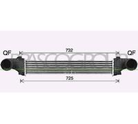 PRASCO Intercooler LLK Radiador Para Mercedes-Benz Clase E