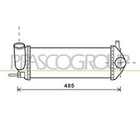 PRASCO Intercooler LLK Radiador Para Renault Kangoo Express 1.5 dCi 90