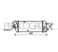 PRASCO Intercooler Para KIA Rio II 1.5 CRDi Hyundai Accent III Sedán