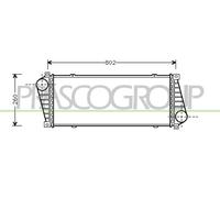 PRASCO Intercooler Para Mercedes-Benz Sprinter 3-T Furgón 903 313 CDI