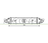 Ladeluftkühler LLK Para Mercedes C-Klasse T-Model GLK-Klasse S204 X204 S212 W204
