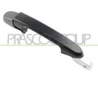 PRASCO Puerta Manija Exterior Trasero Izquierdo para Hyundai Accent III Mc Negro