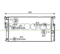 PRASCO Radiador Refrigerante Para BMW 3er Touring 330d 4 Gran Coupe 430d