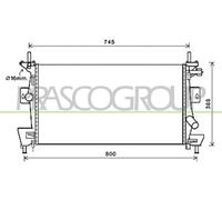 PRASCO Radiador Refrigerante Para Ford Focus III Turnier C-Max II 1.6 Ti