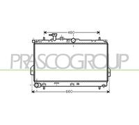 PRASCO Radiador Refrigerante Para Hyundai Matrix 1.6 1.8