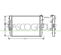 PRASCO Radiador Refrigerante Para Iveco Daily IV Plataforma/Chasis