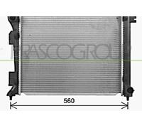 PRASCO KI429R001 Radiador, refrigeración del motor