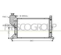 Prasco Radiador Refrigerante Para Mercedes-Benz Sprinter 3-T Furgón 313 Cdi 311