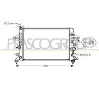 PRASCO Radiador Refrigerante Para Opel Astra H Caravan 1.6 1.8