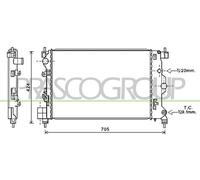 PRASCO Radiador Refrigerante Para Opel Mokka/Mokka X Chevrolet Trax Aveo