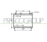 PRASCO Radiador Refrigerante Para Peugeot 508 SW I 2.0 HDi Citroën C5 III Break