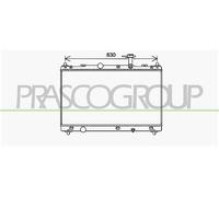 PRASCO Radiador Refrigerante Para Suzuki Vitara 1.6 AllGrip SX4 S-Cross