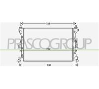 Prasco Radiador Refrigerante Para Suzuki Vitara 1.6 DDIS AllGrip SX4 S-Cross