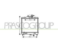 PRASCO Radiador Refrigerante Radiador De Motor Para KIA Picanto 1.1 1.0