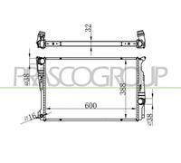 PRASCO Refrigerador De Agua Radiador Para BMW X3 X4