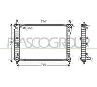 Radiador De Agua Para Chevrolet Captiva Opel Antara C100 C140 L07