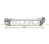 PRASCO Refrigerador de Aire de Carga LLK para Renault Grand Scénic III 1.6 dCi
