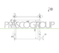 PRASCO Refrigerador de Motor Para Hyundai i10 1.0 1.2 I10 Stufenheck