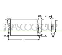 PRASCO Refrigerador de Motor Wasserkühler 32/42 Citroën Saxo 1.4 VTS 1.1