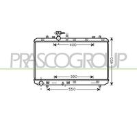 PRASCO Refrigerador de Motor y Refrigerador de Agua Para Suzuki SX4 1.6 VVT
