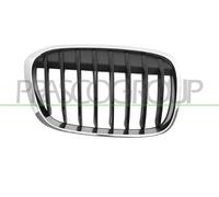 PRASCO Rejilla Delantera Kühlergrill Derecha Cromada Negra Para BMW X1 F48