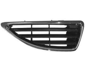 PRASCO RN0272003 Rejilla delantera negro cromo Compatible con RENAULT Megane 1 Grandtour KA0/1 Megane 1 BA0/1 Megane 1 Cabriolet EA0/1 Megane 1 Classic LA0/1 Megane 1 Coach DA0/1