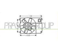 PRASCO Ventilador Refrigeración Del Motor para Citroën Jumper Caja 2.2 HDI 2.8
