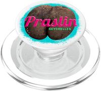 Praslin diseño Vintage Isla Tropical Seychelles Souvenir PopSockets PopGrip para MagSafe