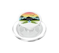 Praslin Seychelles Palmeras en una Isla con Flores PopSockets PopGrip para MagSafe