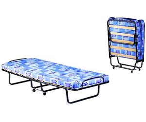 Pratesi Cama Plegable Roma C/Mat.H.7cm. 80x190CM. 12 Perros, Acero Inoxidable 18/8, Multicolor, Doble
