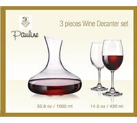 Pratesi Set 3 UDS.Pauline 1DECANTADOR+2CALICI DECAN.LT.1+2CAL.43cl, Acero Inoxidable 18/8, Multicolor, One Size