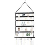 PRATYAHARA Organizador de pendientes de pared, organizador de joyas, soporte para pendientes para colgar pendientes, collares, pulseras