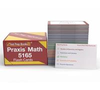 Praxis Math 5165 Study Cards: Praxis Mathematics Test Prep and Practice Test Questions [Full Color Cards]