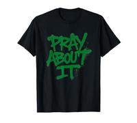 Pray About It, Estilo Graffiti, Ropa Urbana Cristiana, Regalo de fe Camiseta