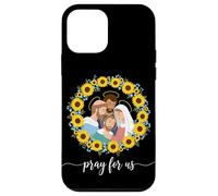 Pray For Us Family Mary Joseph - Corona de Girasol Carcasa para iPhone 12 Mini