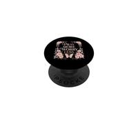 Pray More Worry Less Butterfly Floral Christian Faith PopSockets PopGrip Adhesivo