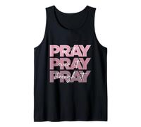 Pray On it Pray Over it Pray Through it Christian Pink Camiseta sin Mangas