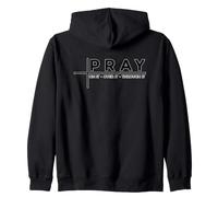 Pray On It Pray Over It Pray Through It Sudadera con Capucha
