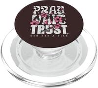 Pray Wait Confía en Que Dios Tiene un Plan La fe Cristiana PopSockets PopGrip para MagSafe