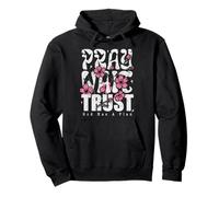 Pray Wait Confía en Que Dios Tiene un Plan La fe Cristiana Sudadera con Capucha