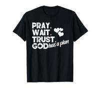 Pray Wait Trust God Has A Plan Tie Dye Faith Religious Camiseta