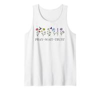 Pray Wait Trust in The Lord God Has a Plan Christian Faith Camiseta sin Mangas