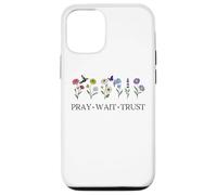 Pray Wait Trust in The Lord God Has a Plan Christian Faith Carcasa para iPhone 12/12 Pro