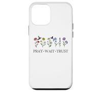 Pray Wait Trust in The Lord God Has a Plan Christian Faith Carcasa para iPhone 12 Mini