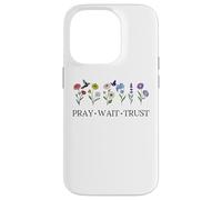Pray Wait Trust in The Lord God Has a Plan Christian Faith Carcasa para iPhone 14 Pro